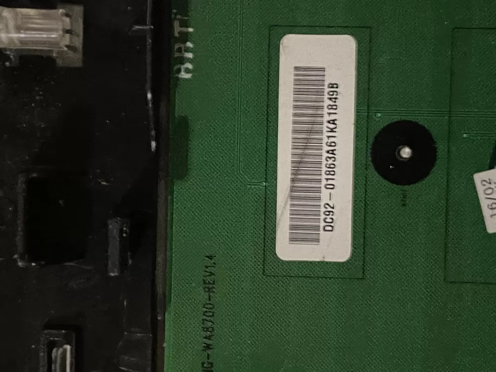 Samsung DC92-01863A Washer UI Control Board Panel AZ33144 | Wmv362