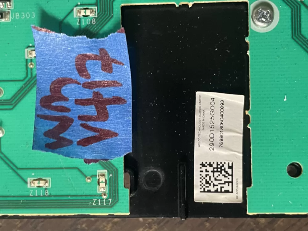 GE 290D1525G004 Washer Control Board AZ42056 | Wmv417