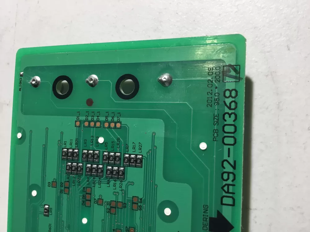 Samsung DA92-00368B Refrigerator Dispenser UI Control Board AZ38128 | NR3