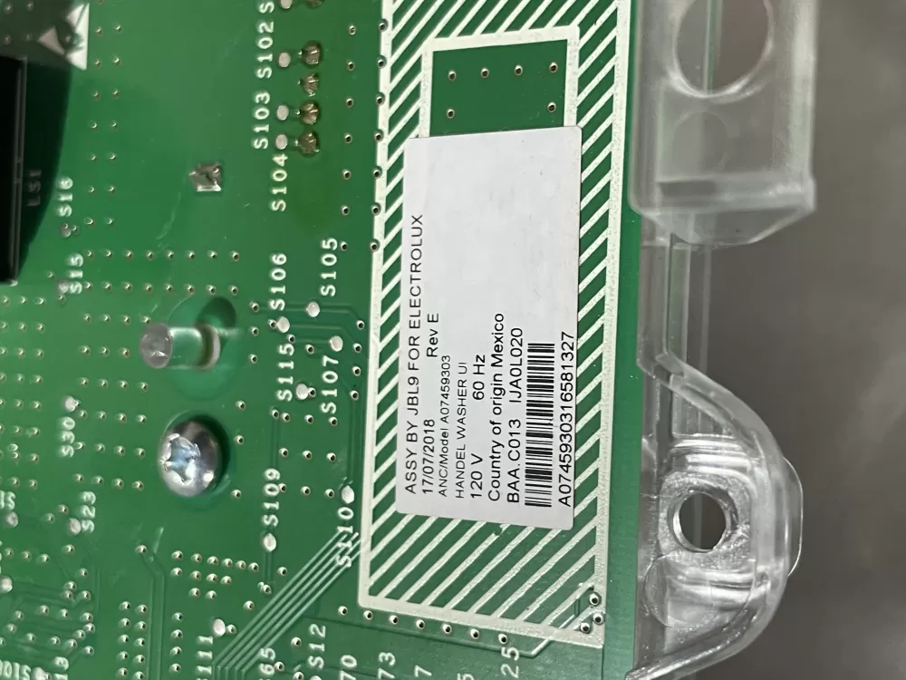 Frigidaire dryer control board A0745930316 AZ200314 | Wm2773