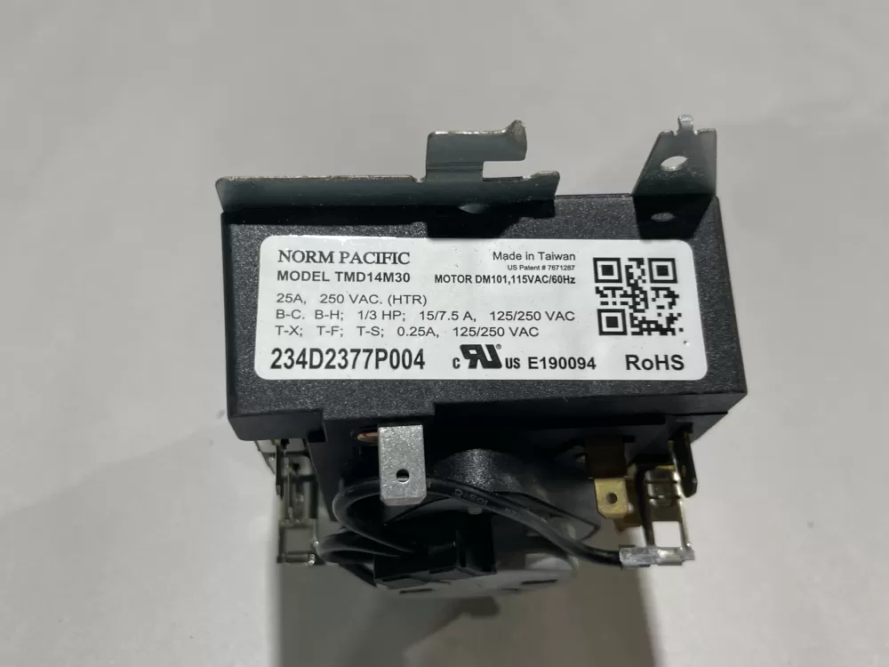 GE WE04X24550 234D2377P004 TMD14M30 Dryer Timer AZ159838 | Wm582