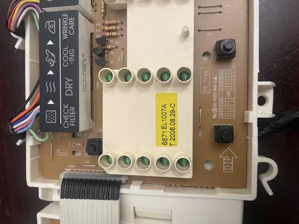 LG Dryer PCB Display Control 6871EL1007A  AZ97259 | KMV152