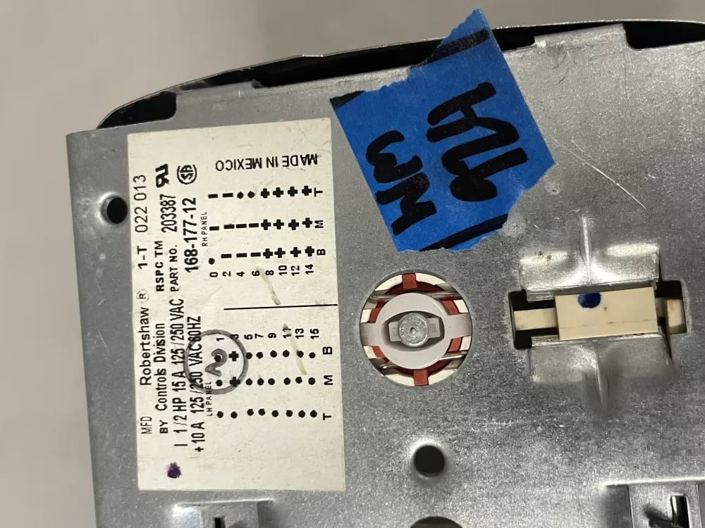168 177 12 203387 Washer Robertshaw Timer AZ215940 | Wm924