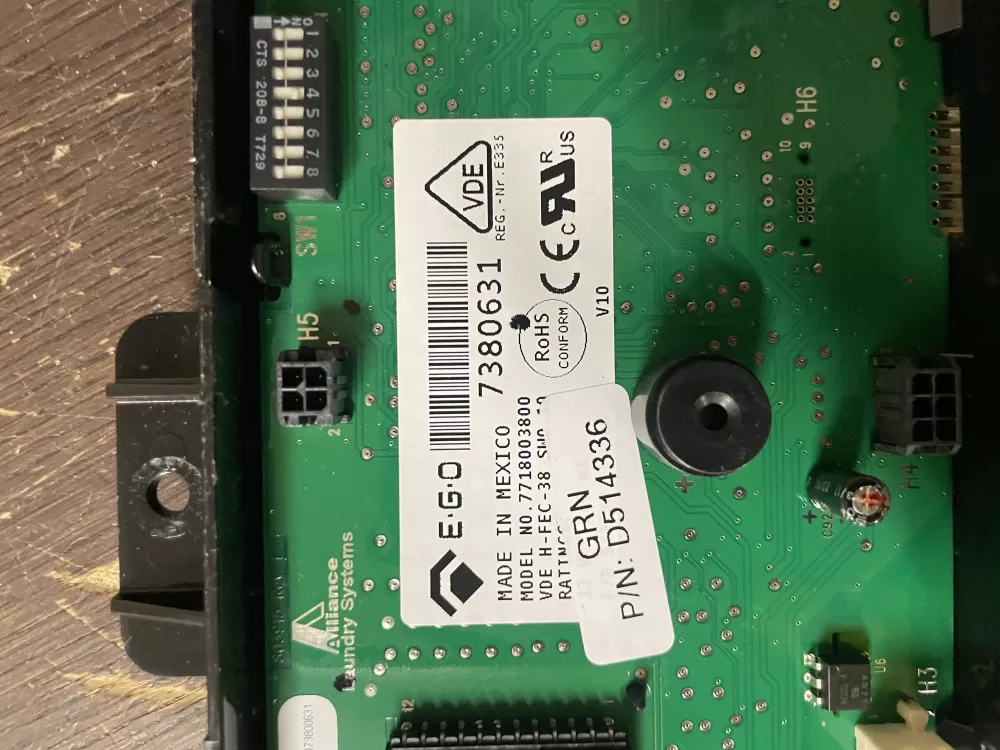 Speed Queen 514336 D514336P AP6838954 Dryer Control Panel AZ44413 | Wmv33