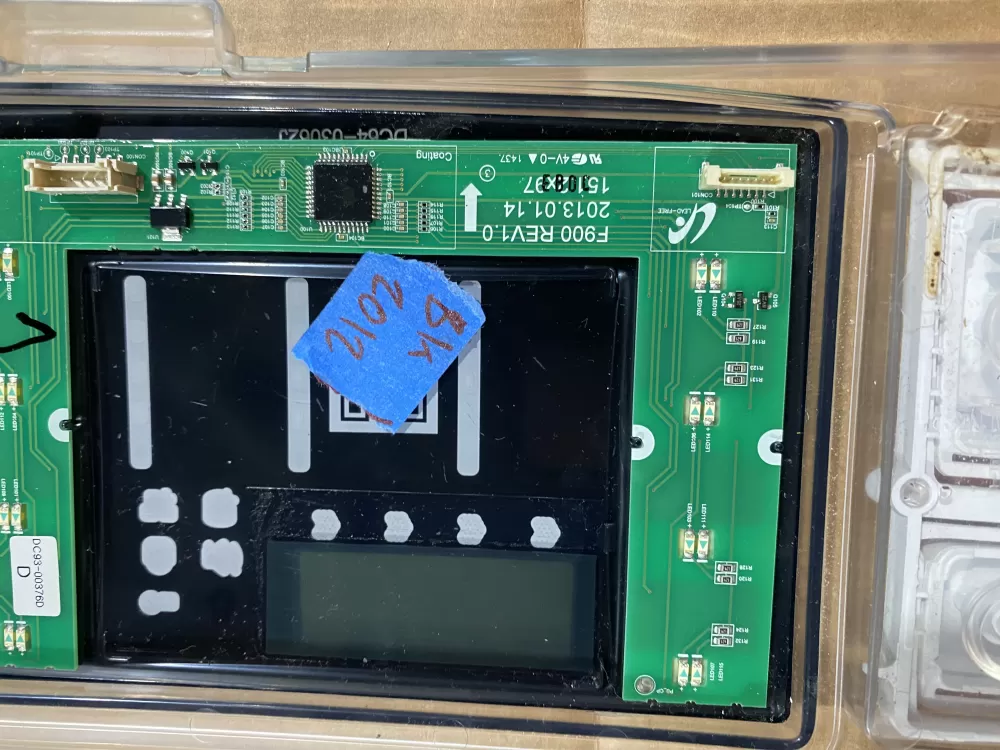 Samsung DC92-01607J DC94-06643A Dryer UI Control Board AZ58563 | BK2012