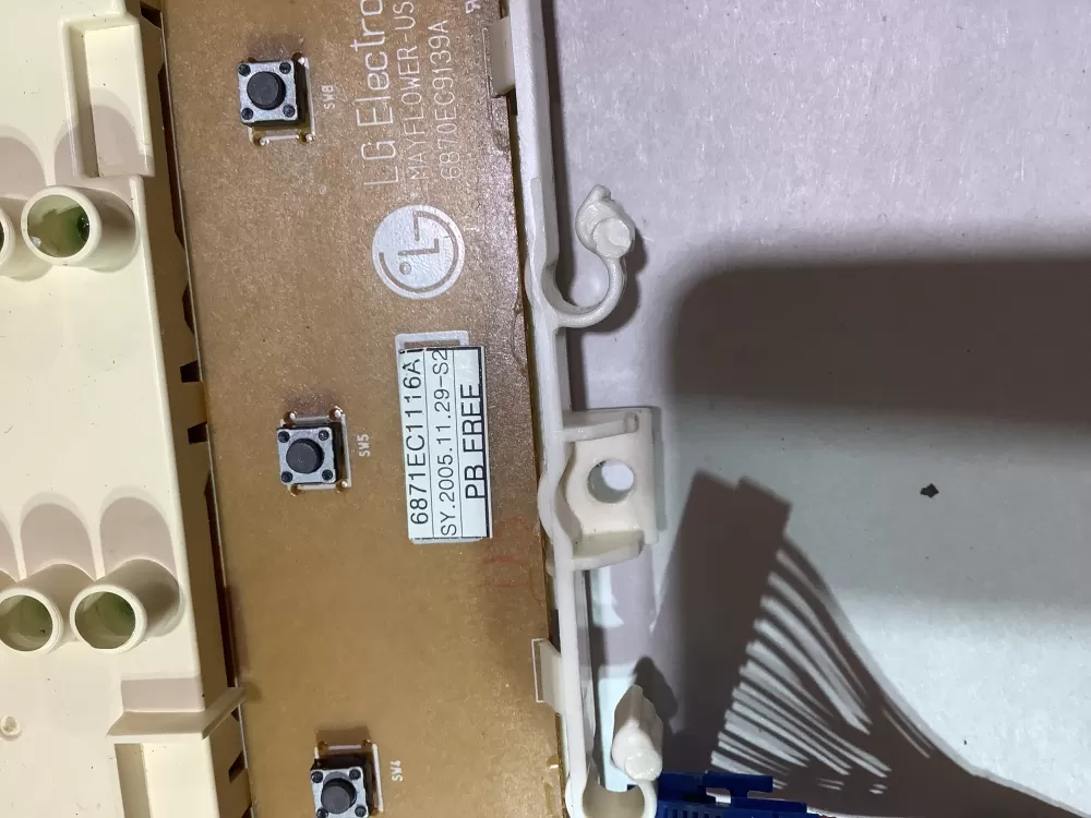 LG 6871EC1116A Washer Control Board AZ146847 | ZCV77