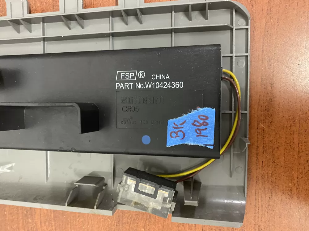 Whirlpool W10424360 Refrigerator Ice & Water Control Assembly AZ58307 | BK1980