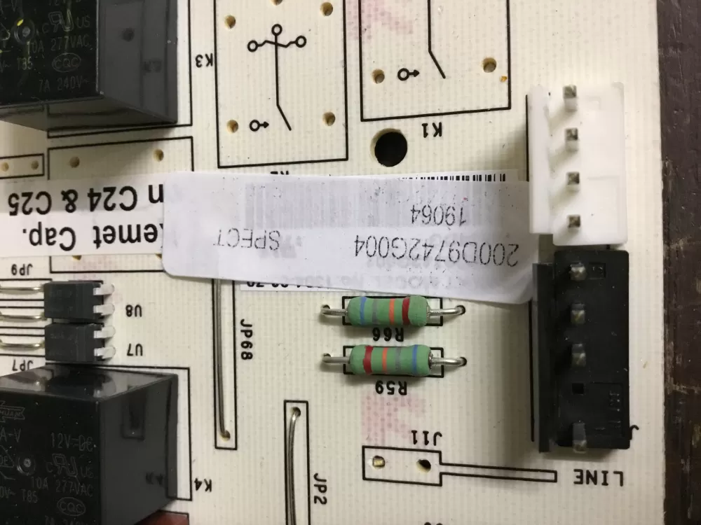 GE 200D49742G004 WR55X10996 Refrigerator Control Board AZ18316 | NR48