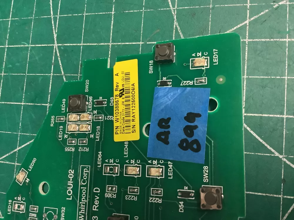 Whirlpool W103388678 WPW10388674 AP6020758 Dryer Control Board AZ208414 | AR899