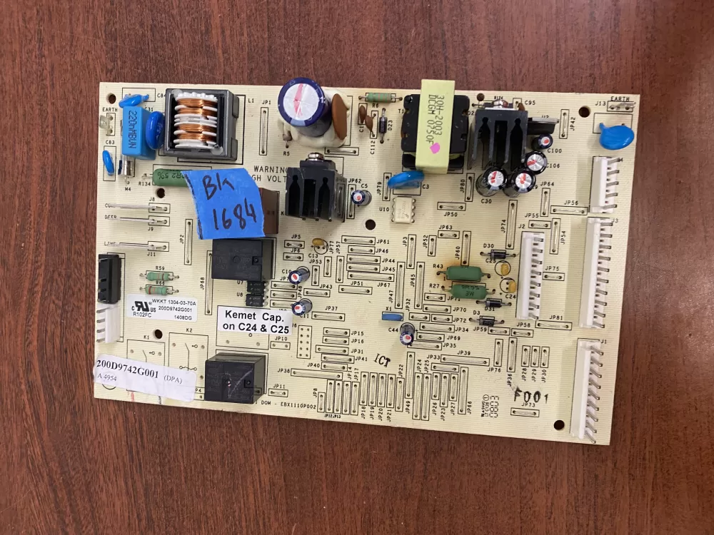 GE EBX1110P002 200D49742G001 Fridge Control Board AZ33374 | BK1684