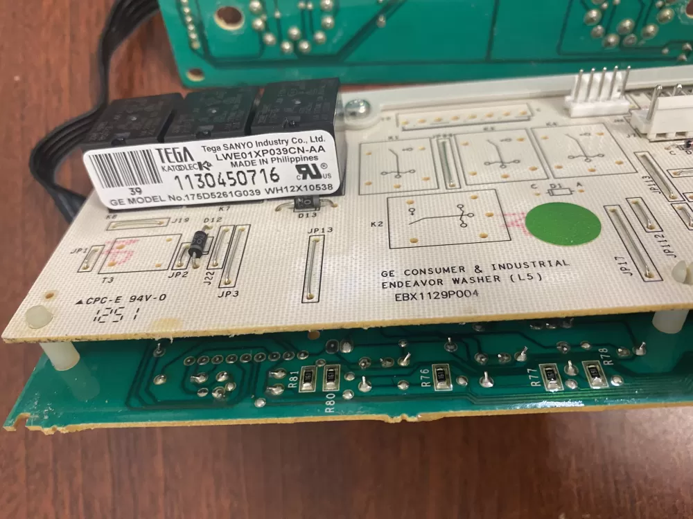 GE WH12X10614 175D5261G039 EBX1129P004 WH12X10538 Washer Control Board