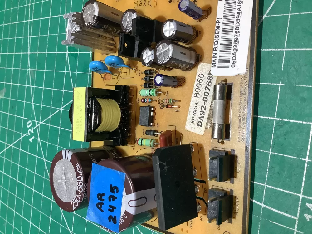 Samsung DA92 00768D Refrigerator Control Board Inverter AZ185281 | AR2475