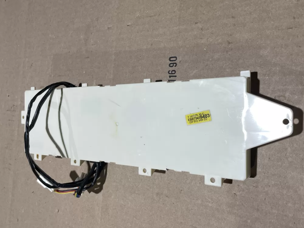 LG EBR75439403 Dryer Control Board AZ65977 | Wmv585