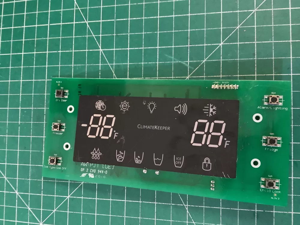 Samsung DA41-00475E Refrigerator Control Board UI LED