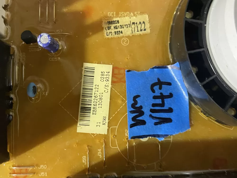 LG EBR62267117 EBR62267122 PS7792454 Washer Control Board AZ192554 | Wmv147