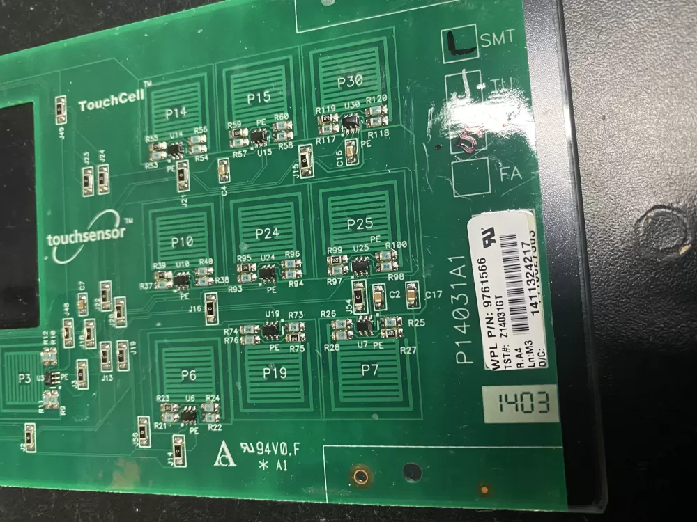 KitchenAid Whirlpool 9761566 Range Control Board Touch Panel AZ14545 | BKV304