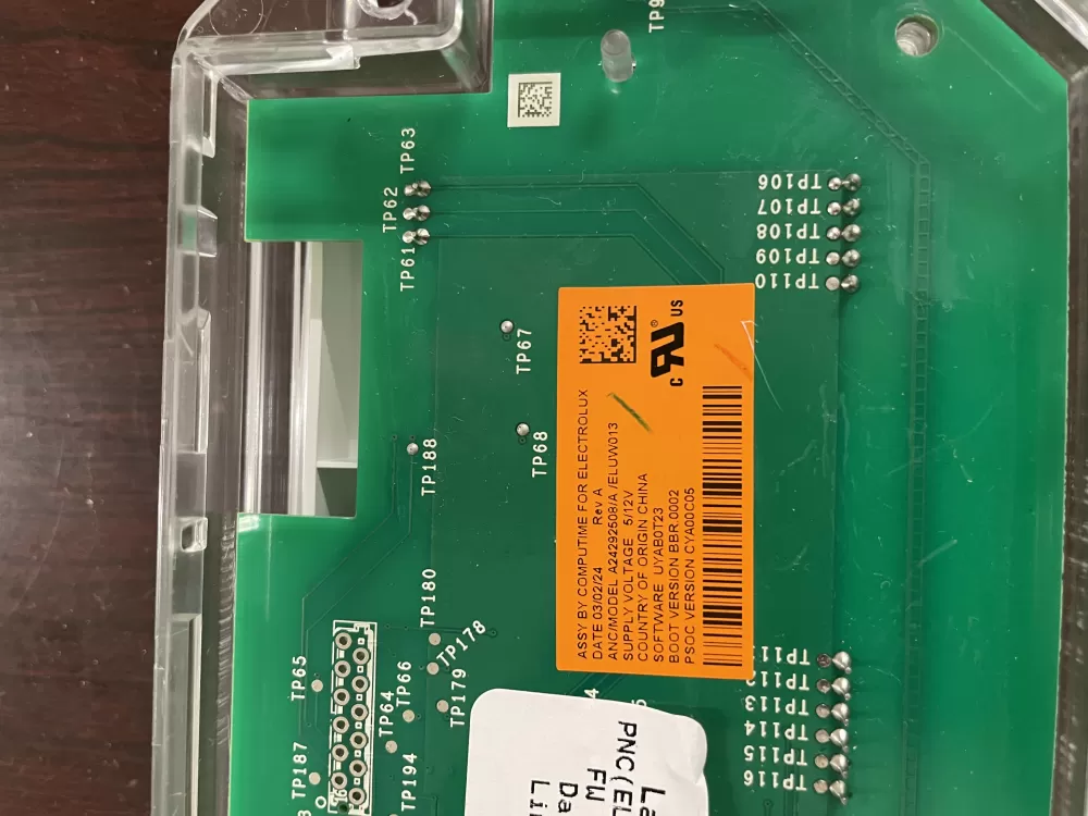 Electrolux A24292508 ELUW013 Control Board AZ67151 | KMV550