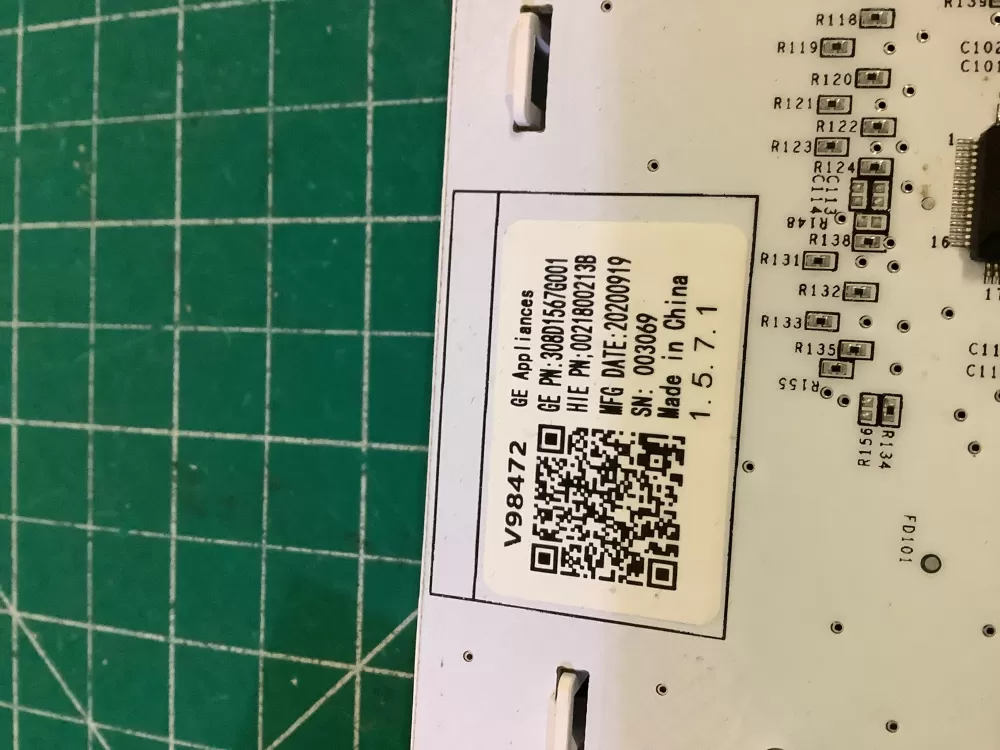 GE 308D1567G001 WH22X31164 Washer Control Board User Interface AZ203422 | NR327