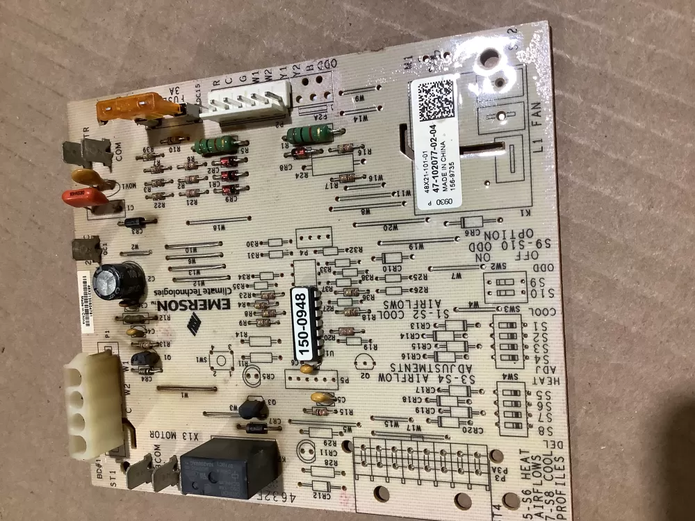 Rheem Air Handler Control Board 47-102077-02-04 156-9735 AZ109473 | AR1725