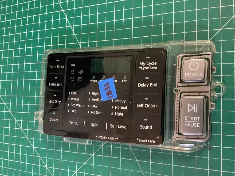 Samsung Washer Control Inlay DC93-00376D DC64-03116B AZ185482 | NR1831