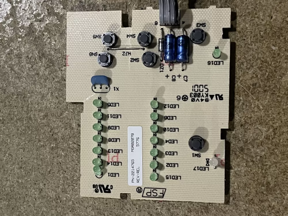 KitchenAid Whirlpool 2214765 Refrigerator Control Board AZ28036 | KM194