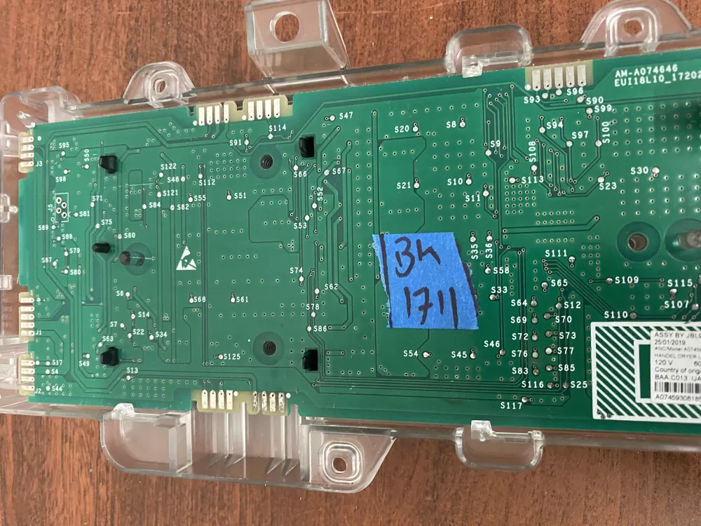 Frigidaire A07459307 A07459308 Dryer Control Board AZ40821 | BK1711