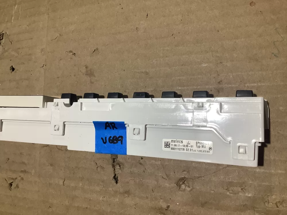 Bosch 9001028581 9001112778 Dishwasher Control Board UI Panel AZ118469 | V689