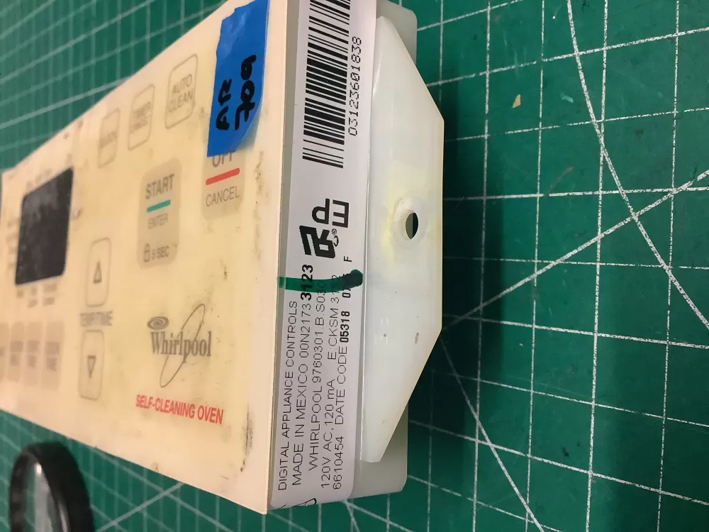 Whirlpool 9760301 6610454 Range Oven UI Display Control Board AZ208287 | AR709