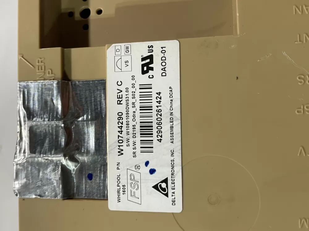 Kenmore W10744290 W10745408 W10842302 Dishwasher Control Board AZ165782 | Wm1306