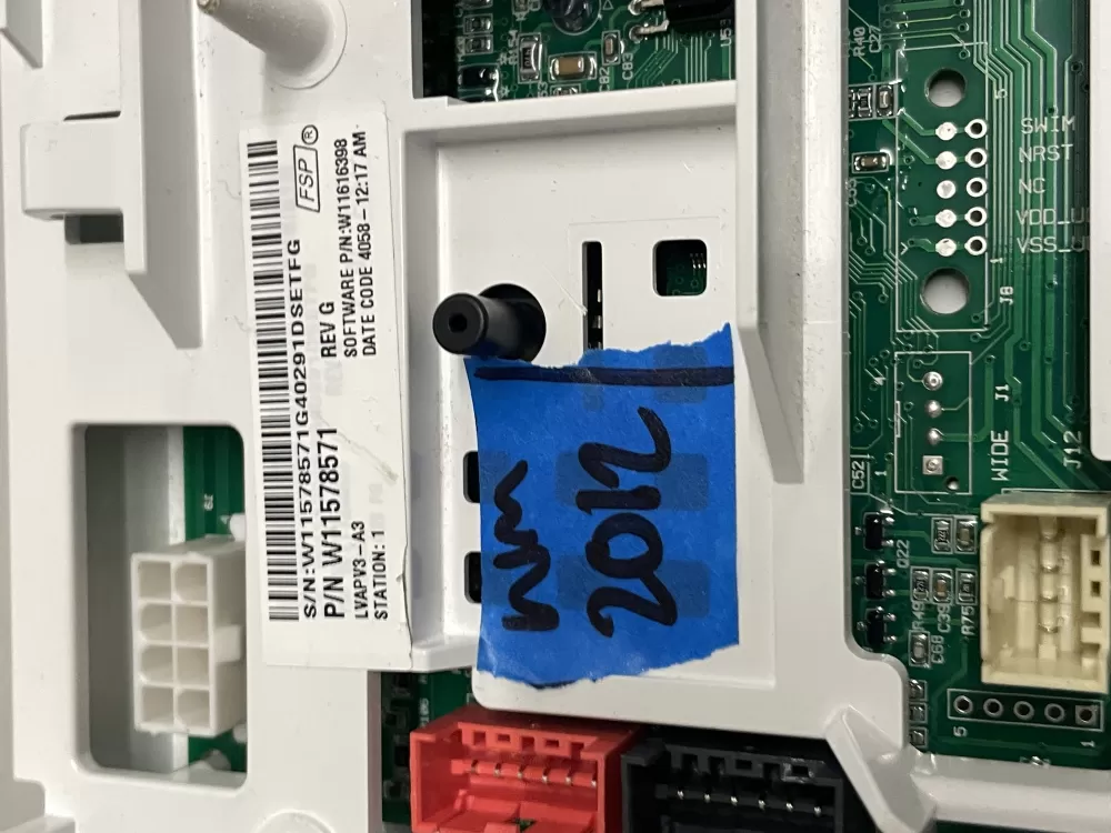 Admiral W11578571 W11603811 PS16744839 Washer Control Board AZ209547 | Wm2012