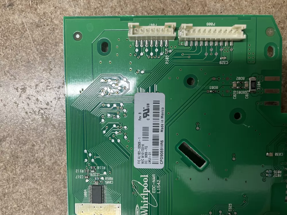 Whirlpool W10172216 11359 Dryer Control Board AZ10680 | KM1587