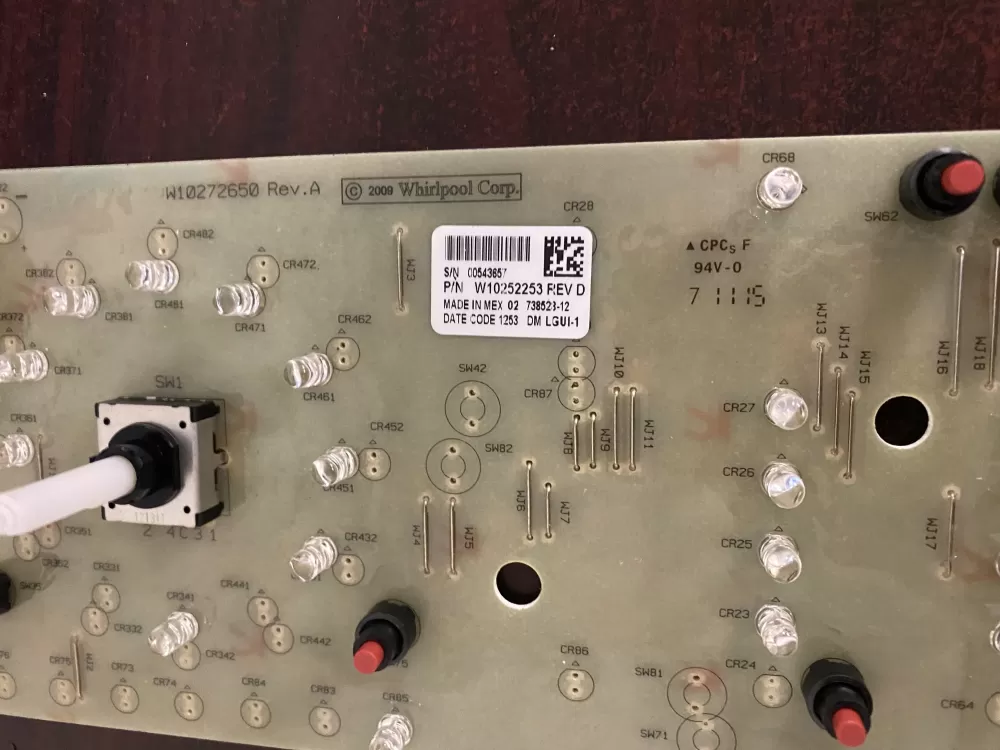 Whirlpool Kenmore W10252253 Washer Control Board AZ35050 | BK823