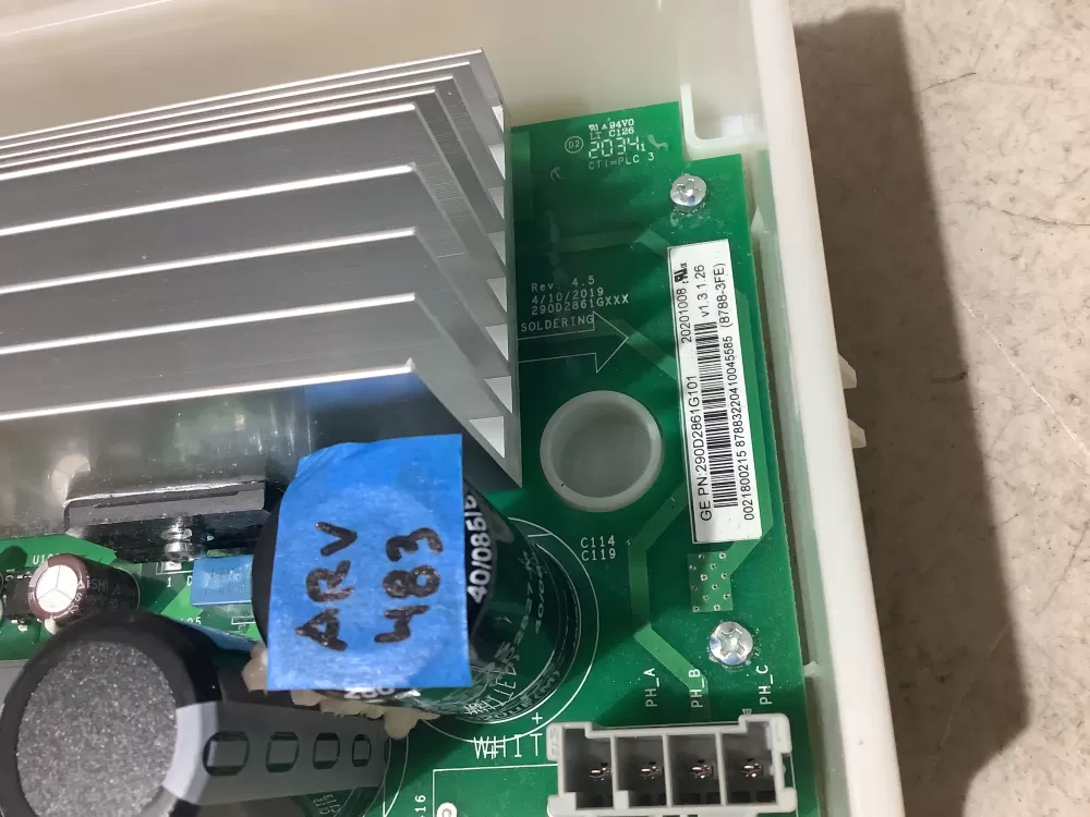 GE 290D2861G101 Washer Control Board AZ200012 | ARV483