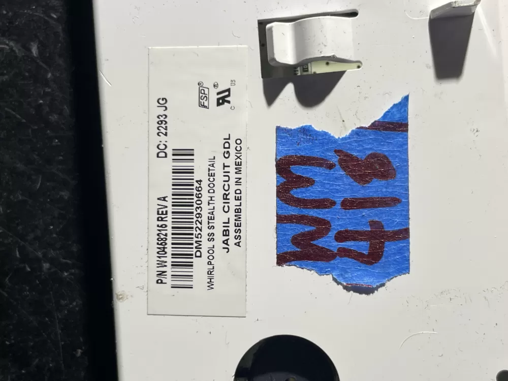 Whirlpool W10458215 Refrigerator Control Board Dispenser AZ37830 | Wm418