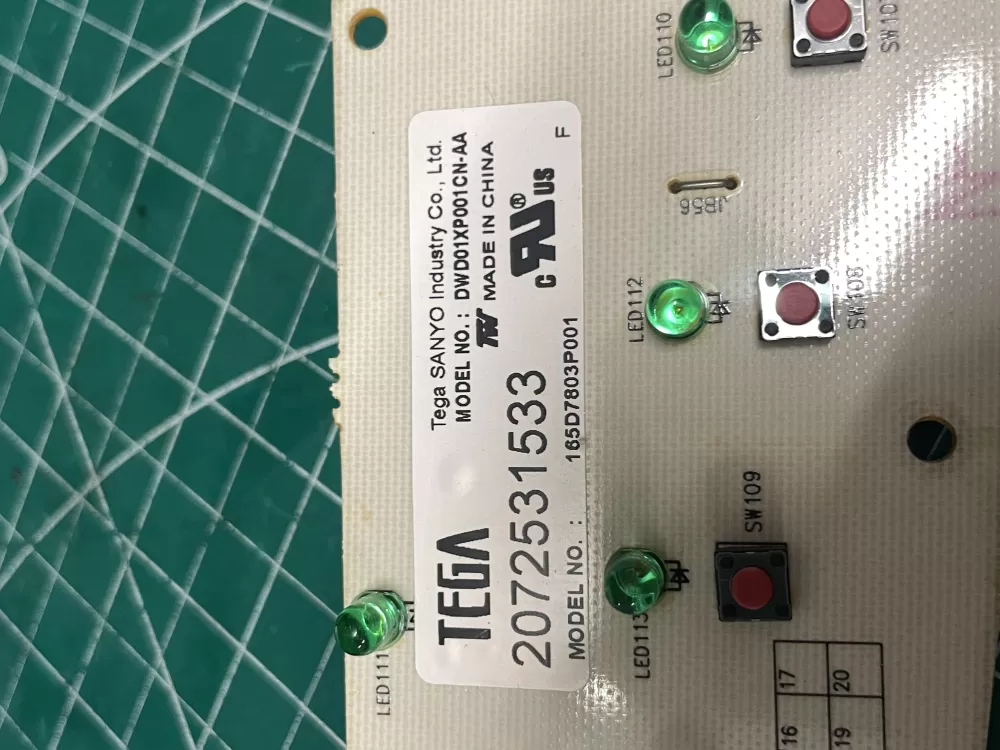 GE 165D7803P001 WD21X10378 Dishwasher Control Board AZ202685 | Wmv822