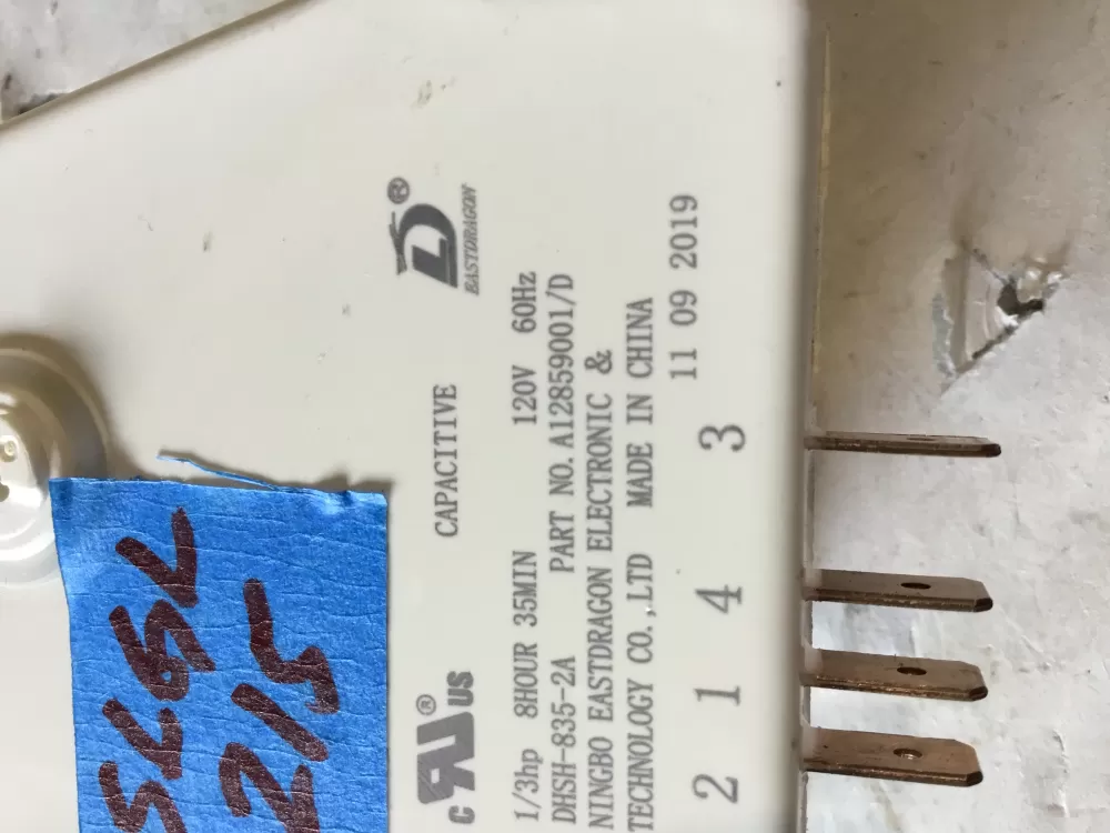 Frigidaire A12859001 Refrigerator Defrost Timer