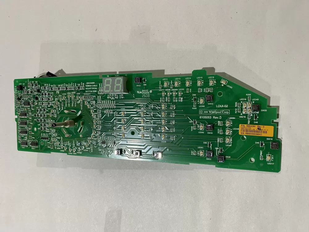 Whirlpool Maytag Kenmore 8564290 8565349 Washer Control Board