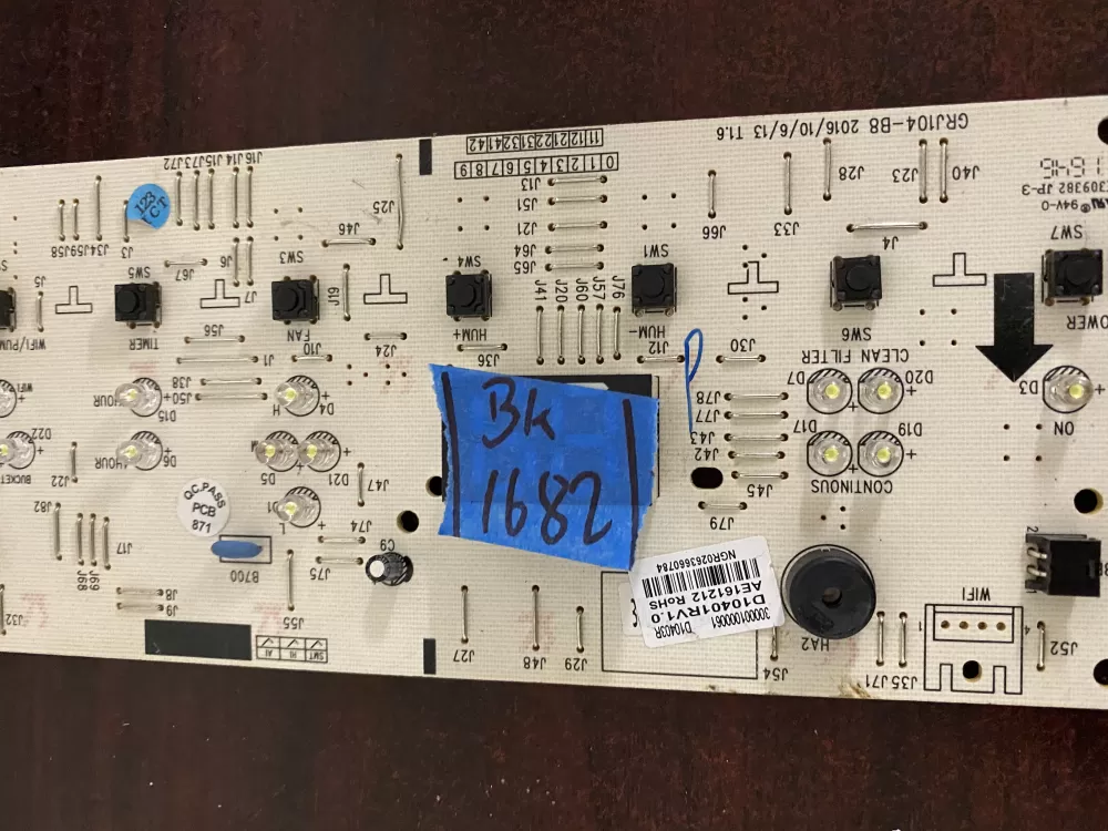 Display Control Board GRJ104-B8 D10401RV1 AE161212 AZ32927 | BK1682