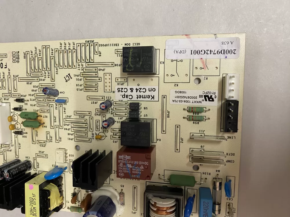 GE EBX1110P002 200D49742G001 Fridge Control Board AZ207123 | BK2212
