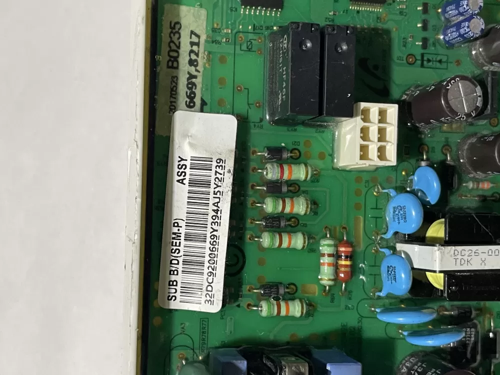 Samsung DC92-01596B DC92-01606B Dryer Control Board AZ147977 | KM2469