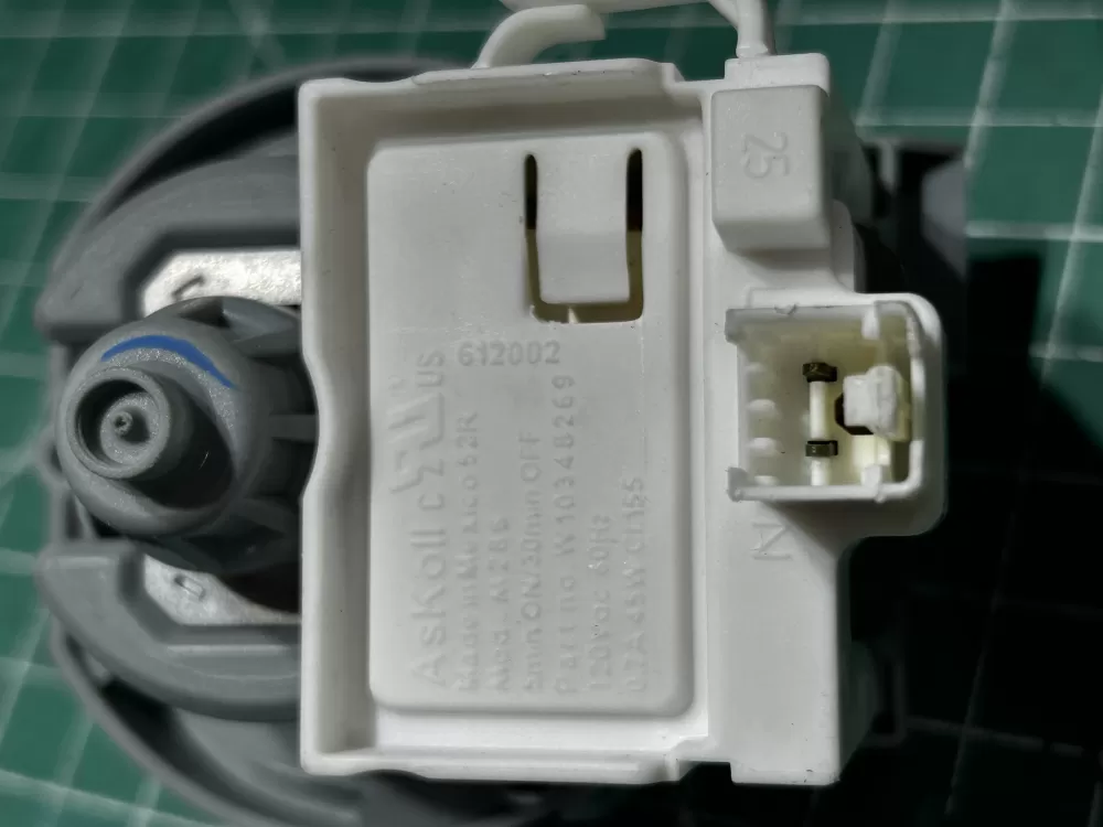 Whirlpool Kenmore WPW10348269 W10348269 AP6020066 W10348269 W10084573 2813258 661662 8558995 8565839 PS11753379 W10158351 WPW10348269VP Washer Drain Pump