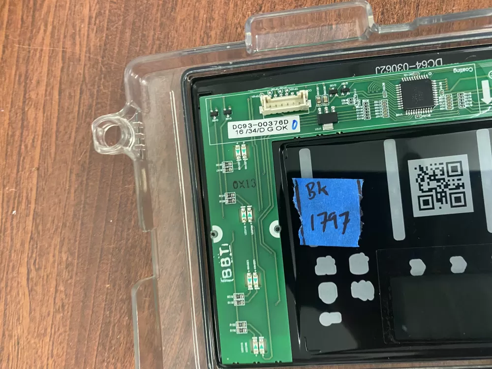 Samsung DC92-01607J DC94-06643A Dryer UI Control Board AZ48796 | BK1797