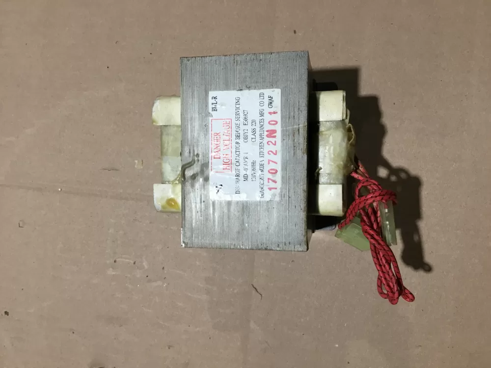 Panasonic  Haier  Kenmore E306927   E306921  MD-101ABR-1 Microwave Transformer