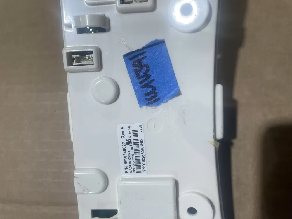 Whirlpool W10604637 Washer Control Board User Interface AZ78619 | KMV341
