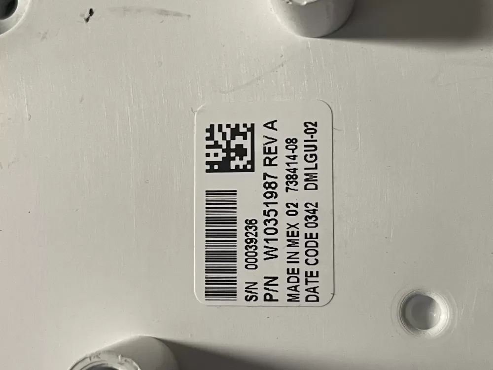 Kenmore W10272639 W10351987 WPW10351987 Dryer Control Board AZ9778 | WMV69