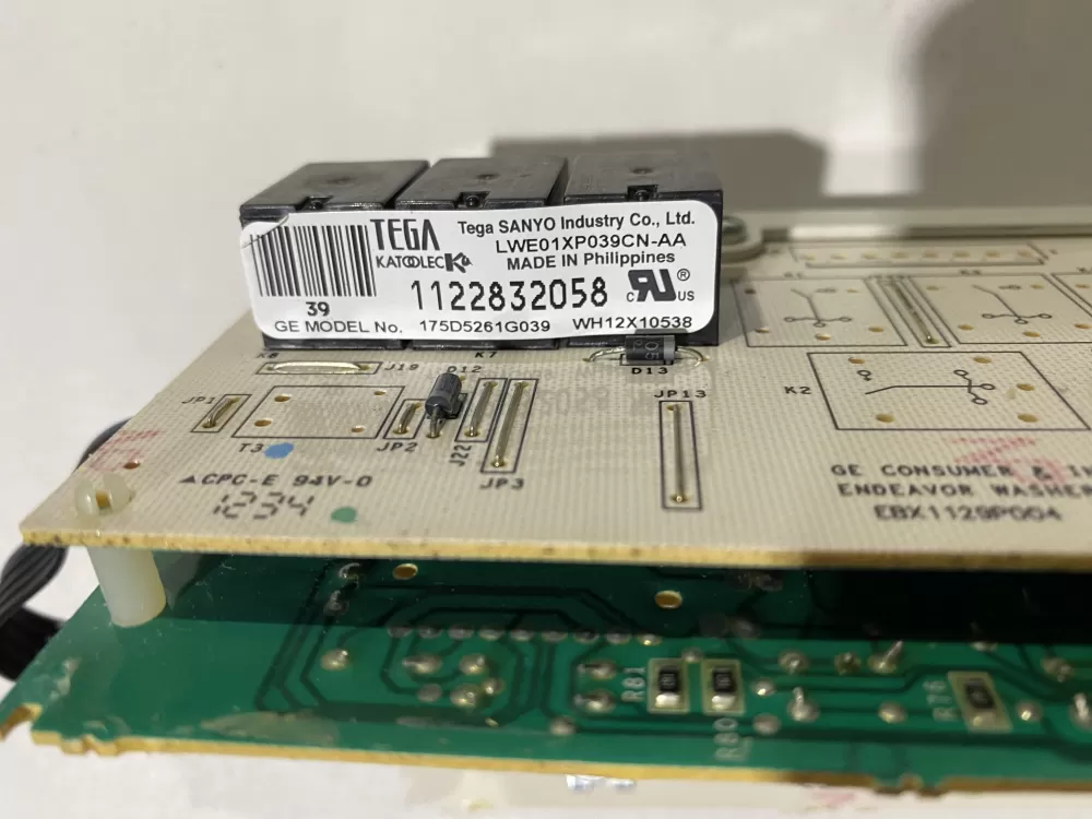 GE WH12X10614 175D5261G039 EBX1129P004 Washer Control Board AZ141880 | BK2386