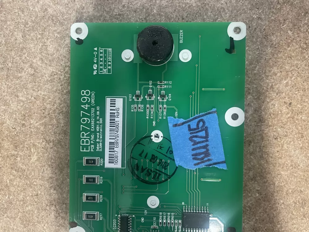 LG Kenmore EBR79749801Refrigerator Dispenser Control Board AZ21632 | KM1215
