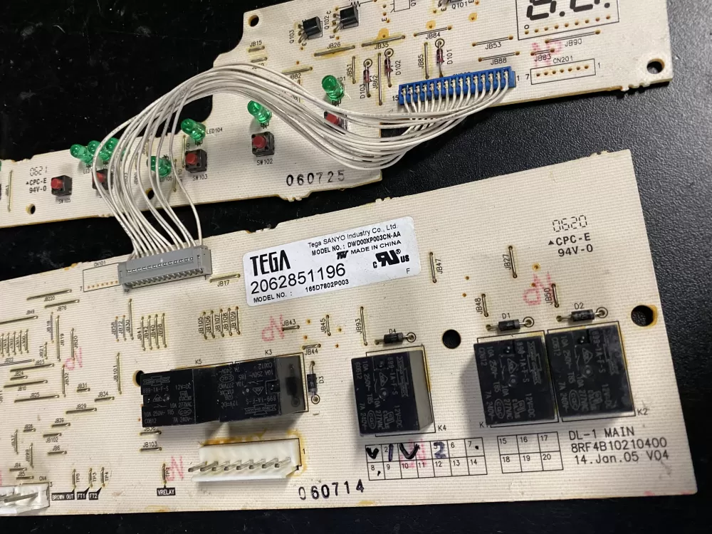 GE 165D7802P003 Dishwasher Control Board AZ4928 | BK1212