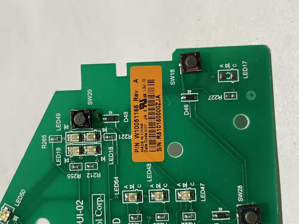 Whirlpool W10051166 Dryer Control Board AZ156838 | Wm9