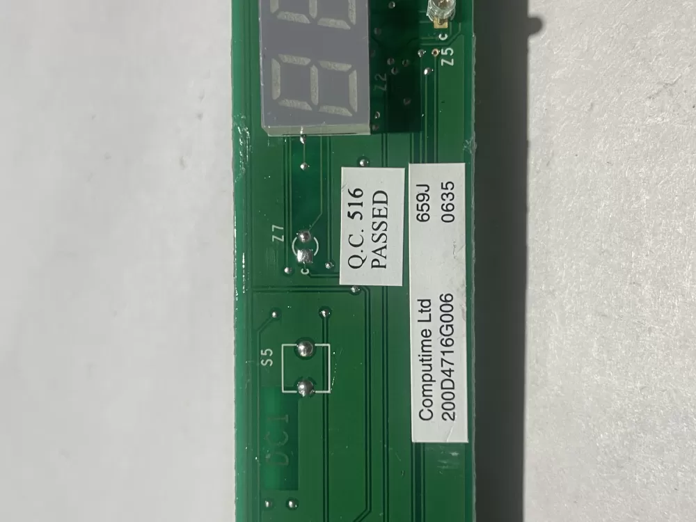 GE 200D4716G006 Refrigerator User Interface Control Board AZ130623 | Wm2333